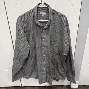 Barneys New York Black and White Checkered Button Down Long Sleeve